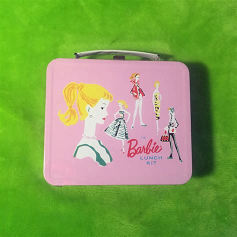 1980 metal barbie lunch box|Barbie lunch box 60s.